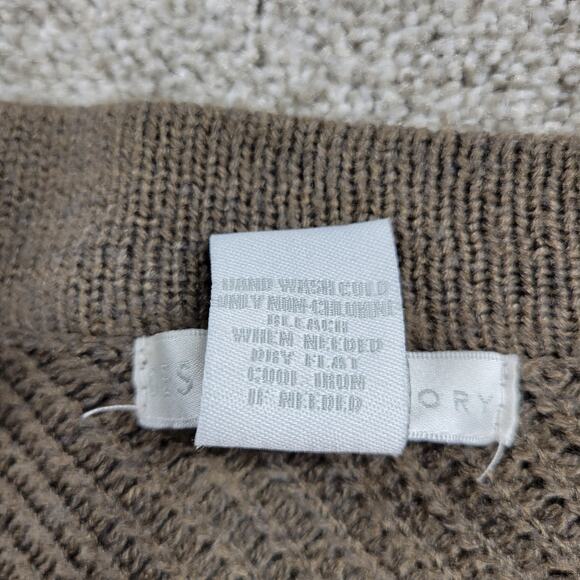 Design History Sweater Dress Womens L Brown Rib Angle Knit Pull On Midi Casual - Picture 6 of 13